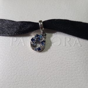 Pandora My Blue Ocean Wave Mini Dangle